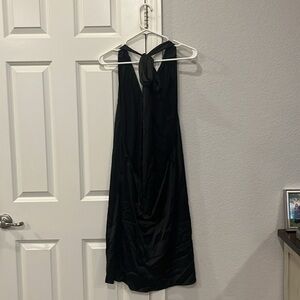 SHEIN Elegant Black Halter Dress